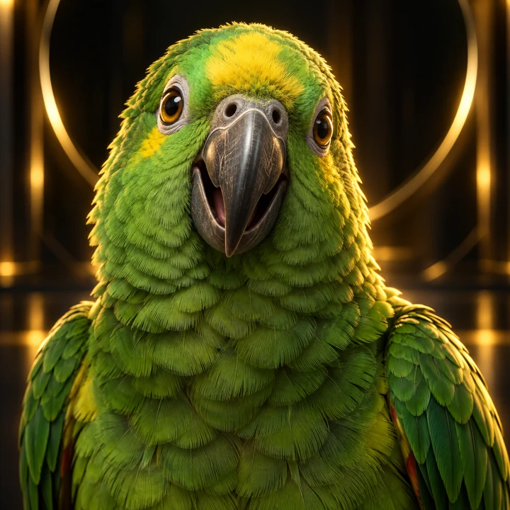 Lorenzo, loro verde amazónico